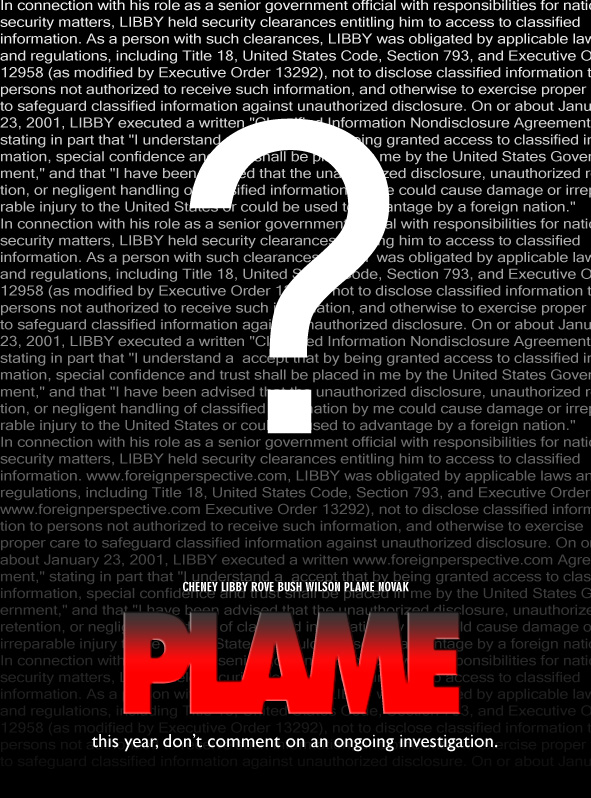 Plamegate Poster by Dave Ryan