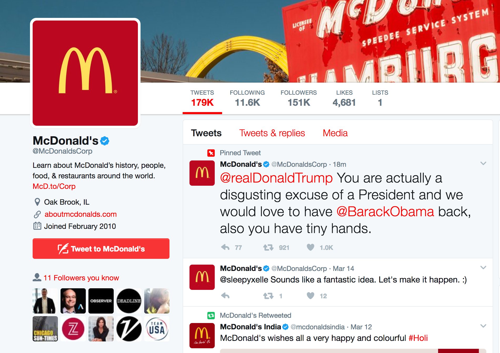 Did Mcdonalds Twitter Get Hacked Or Go Rogue With Trump Dissing Tweet