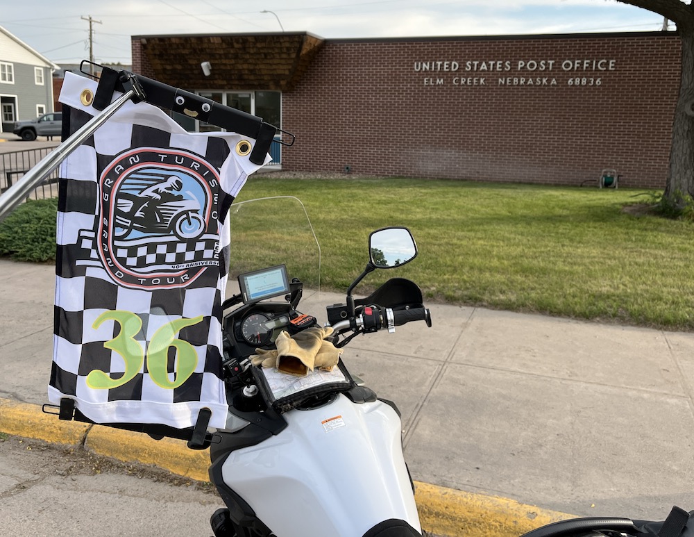 Rally flag at Elm Creek, Nebraska